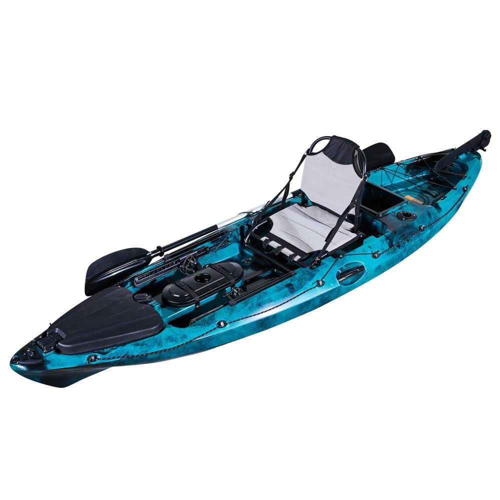  Pedal de kayak de pesca de 11 pies, sentarse en la parte  superior o estable para estar de pie, Capacidad de 500 libras para adultos  jóvenes niños