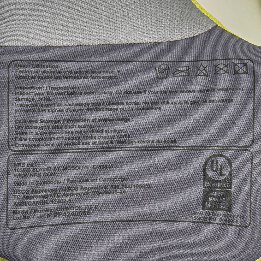 NRS New Chinook OS PFD Citrus 2025 - Imagen 9